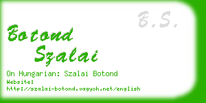 botond szalai business card